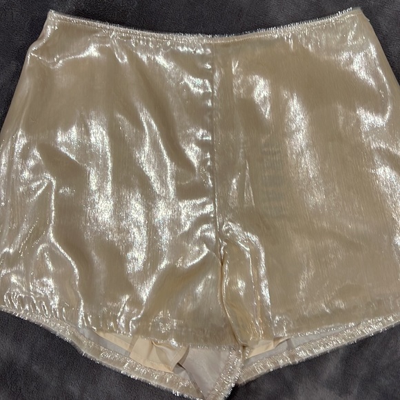 Champagne fancy shorts from Urban Outfitters - Picture 2 of 8